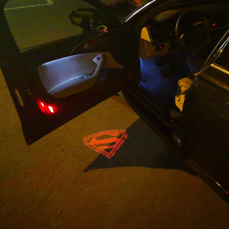 Super Man Logo Nr.216  (quantity 1 = 2 Logo Films /2 door lights）DC Heroes Logo