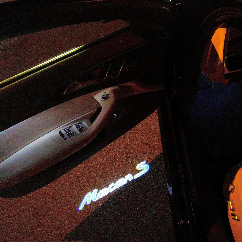 PORSCHE MACAN  LOGO PROJECTOT LIGHTS Nr.21 (quantity  1 =  2 Logo Film /  2 door lights)