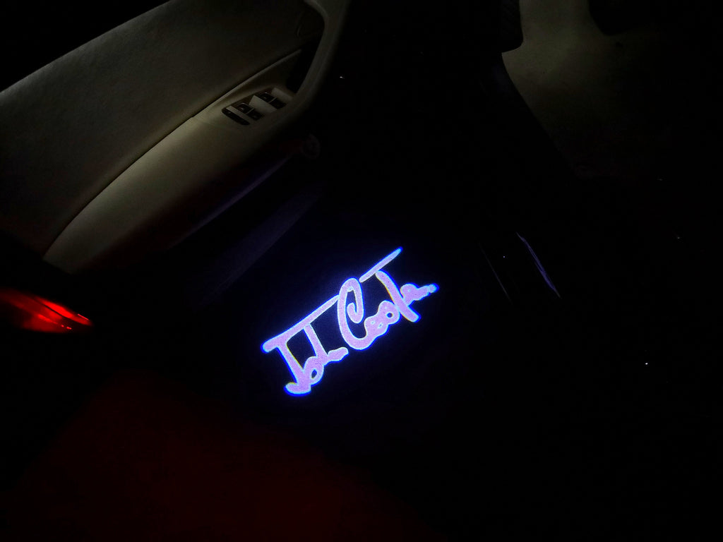 MINI JOHN COOPER LOGO PROJECROTR LIGHTS Nr.112 (quantity  1 =  2 Logo Film /  2 door lights)