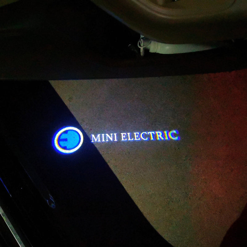 MINI ELECTRIC LOGO PROJECROTR LIGHTS Nr.62 (quantity  1 =  2 Logo Film /  2 door lights)