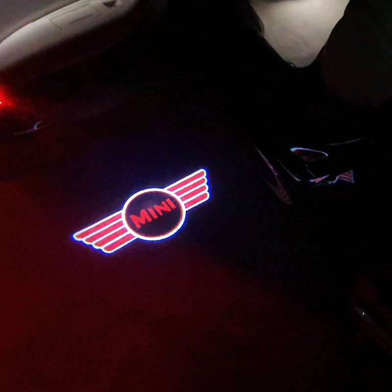 MINI ORIGINAL LOGO PROJECROTR LIGHTS Nr.26 (quantity  1 =  2 Logo Film /  2 door lights)