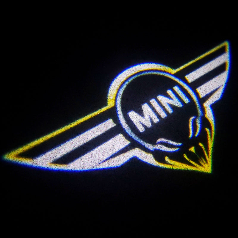 MINI ORIGINAL LOGO PROJECROTR LIGHTS Nr.14 (quantity  1 =  2 Logo Film /  2 door lights)