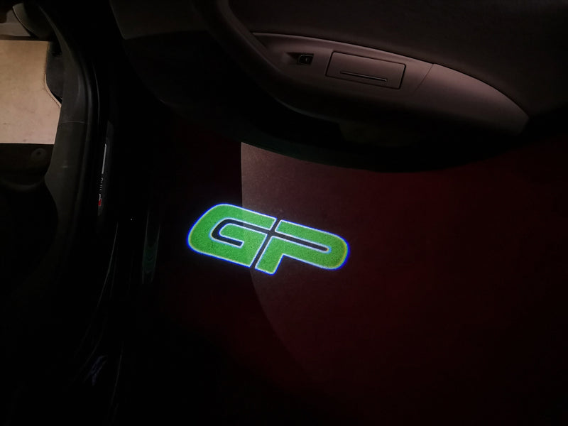 MINI GP LOGO PROJECROTR LIGHTS Nr.123 (Menge 1 = 2 Logofolie / 2 Türleuchten) 