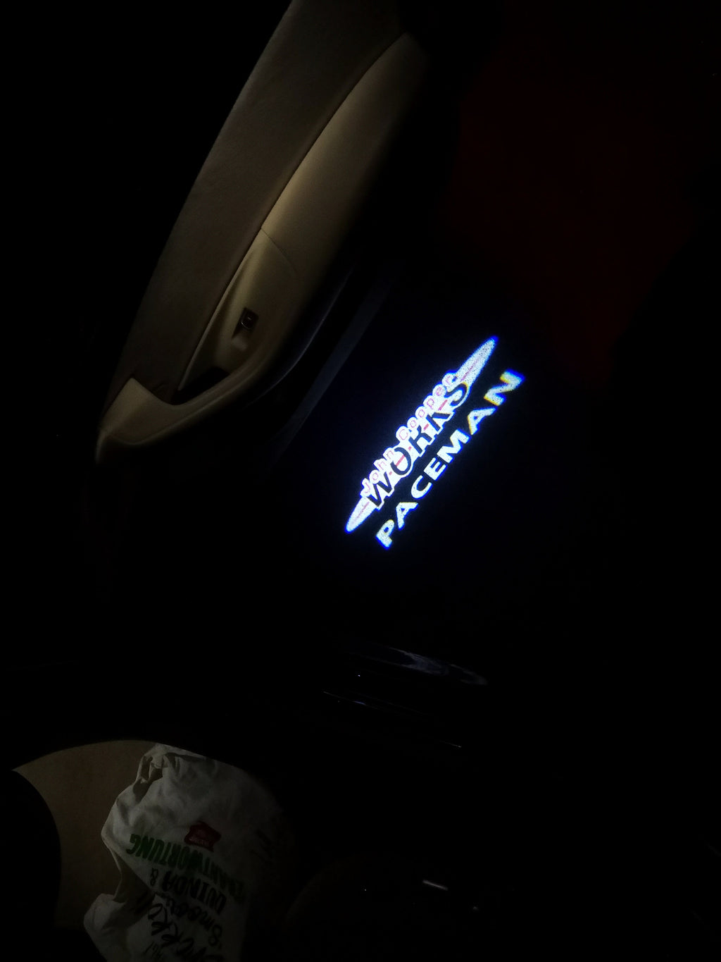 MINI  PACEMAN LOGO PROJECROTR LIGHTS Nr.78 (quantity  1 =  2 Logo Film /  2 door lights)