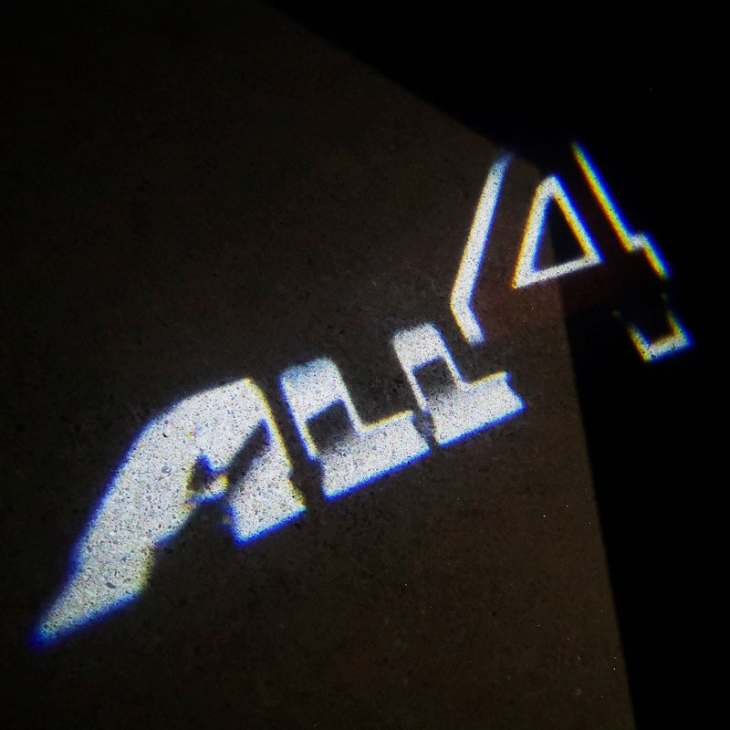 MINI ALL 4 LOGO PROJECROTR LIGHTS Nr.51 (Menge 1 = 2 Logofolie / 2 Türleuchten) 