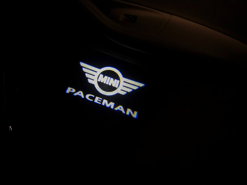 MINI PACEMAN LOGO PROJECROTR LIGHTS Nr.138 (quantity  1 =  2 Logo Film /  2 door lights)