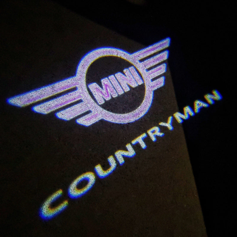 MINI COUNTRYMAN  LOGO PROJECROTR LIGHTS Nr.145 (quantity  1 =  2 Logo Film /  2 door lights)