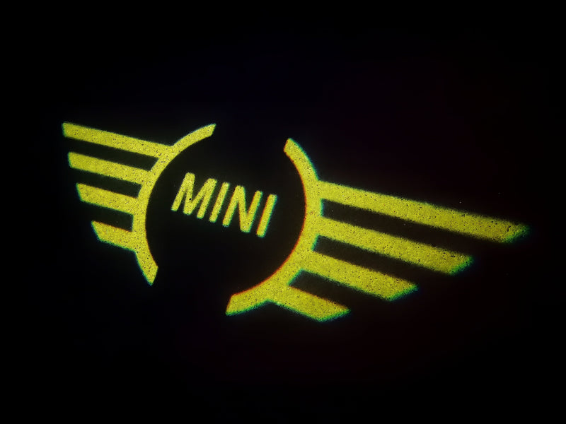 MINI ORIGINAL LOGO PROJECROTR LIGHTS Nr.85 (quantity  1 =  2 Logo Film /  2 door lights)