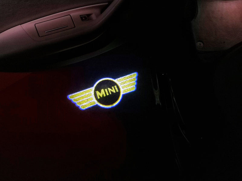 MINI ORIGINAL LOGO PROJECROTR LIGHTS Nr.24 (quantity  1 =  2 Logo Film /  2 door lights)