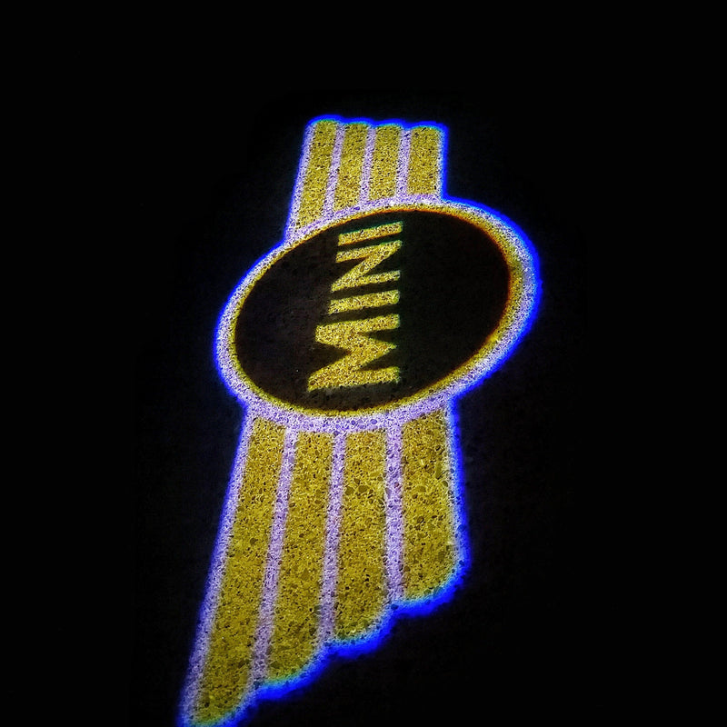 MINI ORIGINAL LOGO PROJECROTR LIGHTS Nr.24 (quantity  1 =  2 Logo Film /  2 door lights)