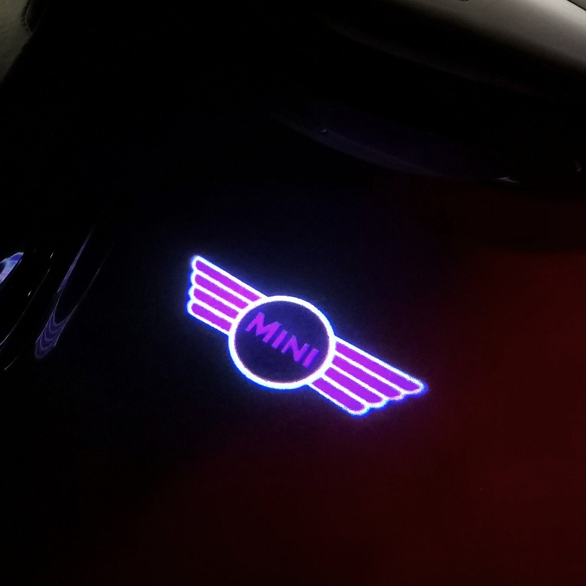 MINI ORIGINAL LOGO PROJECROTR LIGHTS Nr.23 (quantity  1 =  2 Logo Film /  2 door lights)