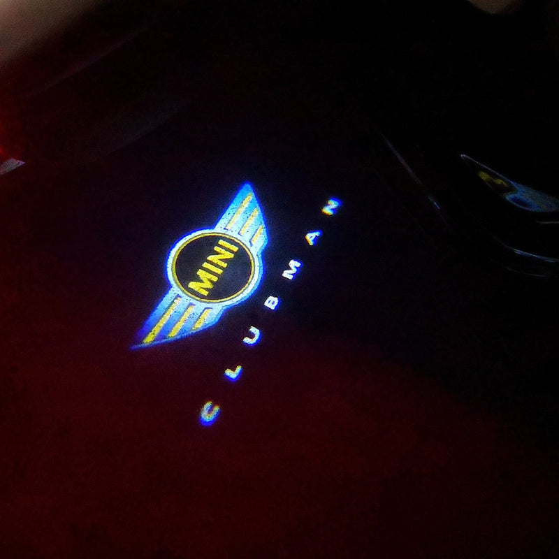 MINI CLUBMAN LOGO PROJECROTR LIGHTS Nr.95 (quantity  1 =  2 Logo Film /  2 door lights)