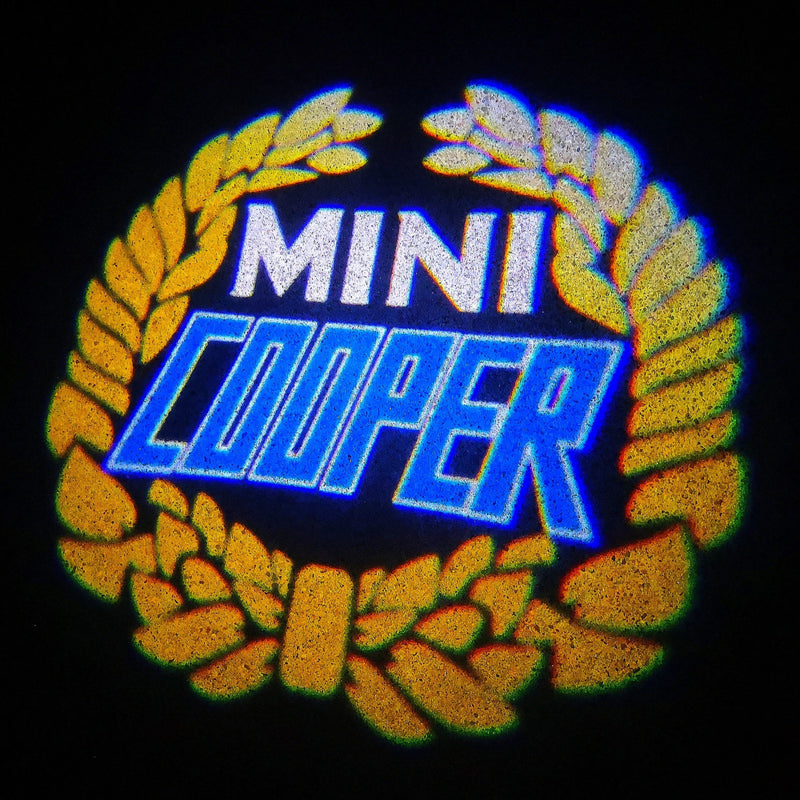 MINI COOPER LOGO PROJECROTR LIGHTS Nr.33 (quantity  1 =  2 Logo Film /  2 door lights)