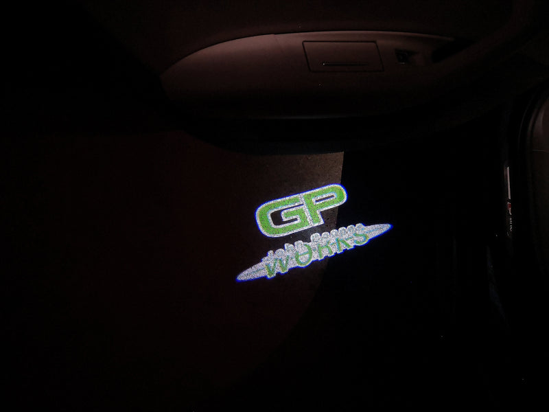 MINI GP JOHN COOPER WORKS LOGO PROJECROTR LIGHTS Nr.156 (quantity  1 =  2 Logo Film /  2 door lights)