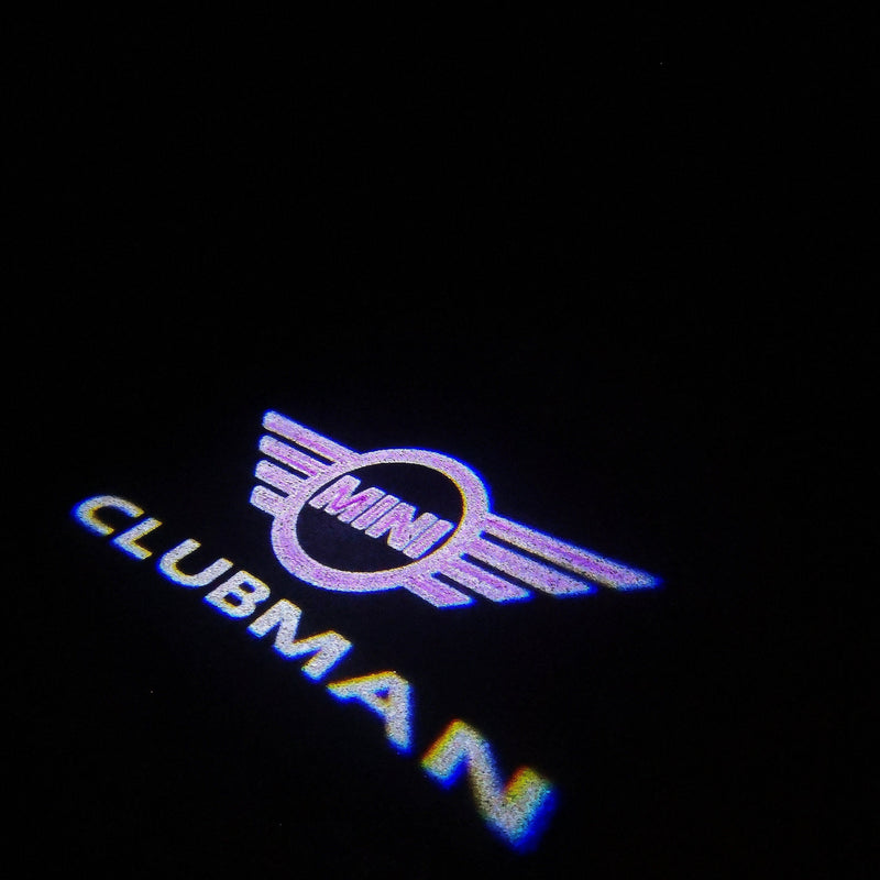 MINI CLUBMAN LOGO PROJECROTR LIGHTS Nr.140 (quantity  1 =  2 Logo Film /  2 door lights)