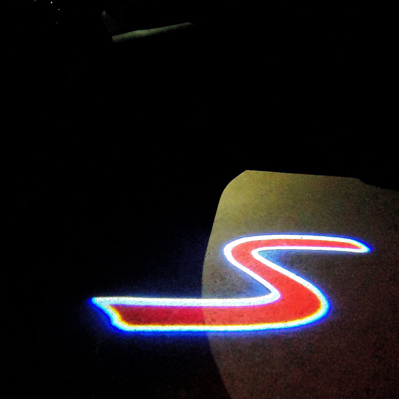 MINI S LOGO PROJECROTR LIGHTS Nr.67 (quantity  1 =  2 Logo Film /  2 door lights)