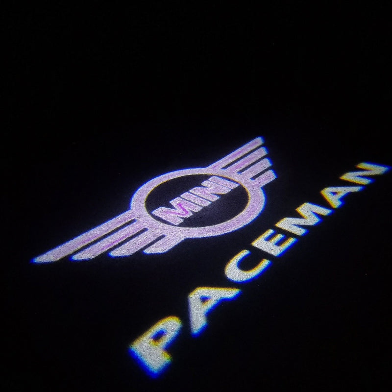 MINI PACEMAN LOGO PROJECROTR LIGHTS Nr.142 (quantity  1 =  2 Logo Film /  2 door lights)