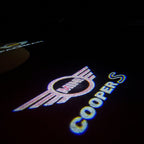 MINI COOPER S LOGO PROJECROTR LIGHTS Nr.144 (quantity  1 =  2 Logo Film /  2 door lights)