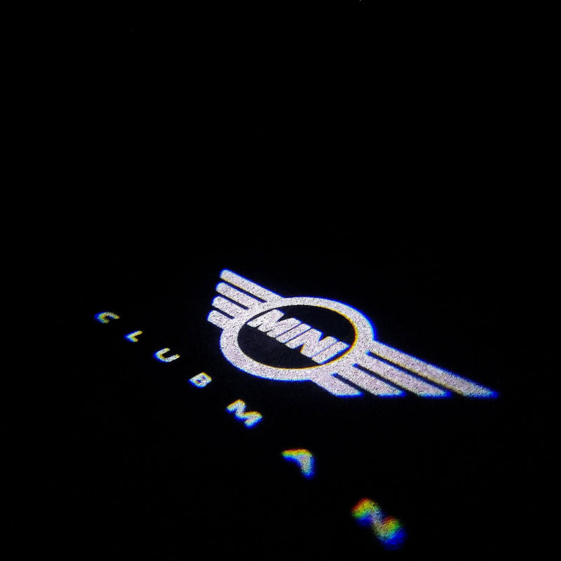 MINI CLUBMAN LOGO PROJECROTR LIGHTS Nr.149 (quantity  1 =  2 Logo Film /  2 door lights)