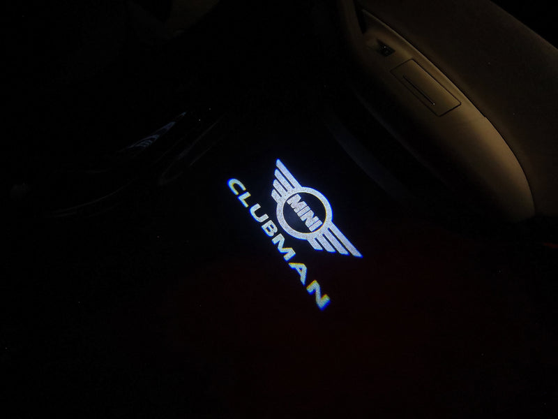 MINI  CLUBMAN LOGO PROJECROTR LIGHTS Nr.30 (quantity  1 =  2 Logo Film /  2 door lights)