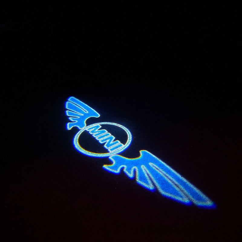 MINI ORIGINAL LOGO PROJECROTR LIGHTS Nr.49 (quantity  1 =  2 Logo Film /  2 door lights)