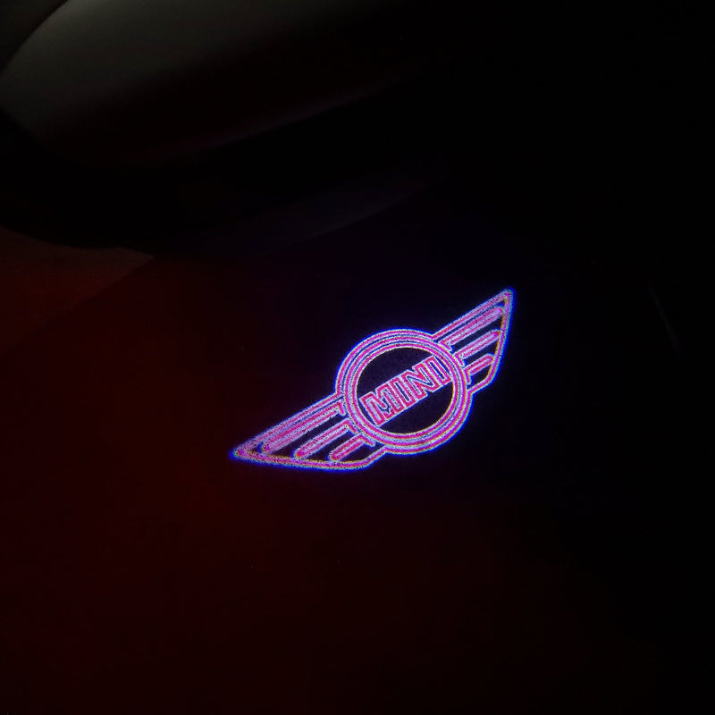 MINI ORIGINAL LOGO PROJECROTR LIGHTS Nr.21 (quantity  1 =  2 Logo Film /  2 door lights)