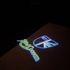 MINI  BRITISH NATIONAL FLAG WITH MINI  LOGO PROJECROTR LIGHTS Nr.42 (quantity  1 =  2 Logo Film /  2 door lights)