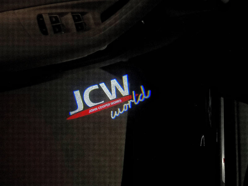 MINI JCW  LOGO PROJECROTR LIGHTS Nr.56 (quantity  1 =  2 Logo Film /  2 door lights)