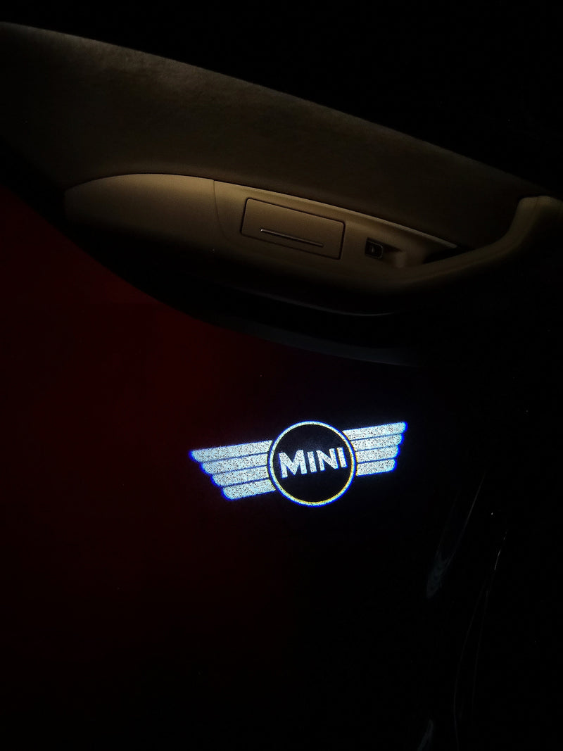 MINI ORIGINAL LOGO PROJECROTR LIGHTS Nr.31 (quantity  1 =  2 Logo Film /  2 door lights)