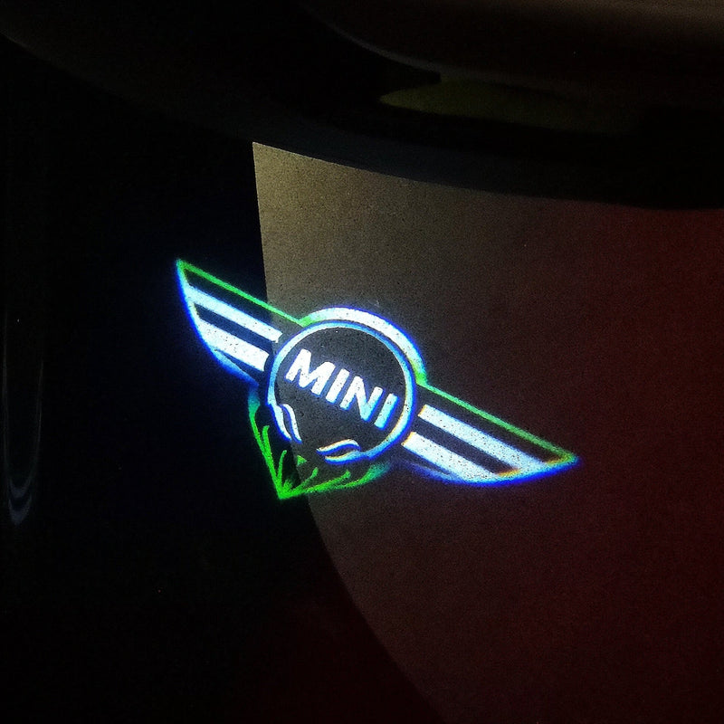 MINI ORIGINAL LOGO PROJECROTR LIGHTS Nr.16 (quantity  1 =  2 Logo Film /  2 door lights)