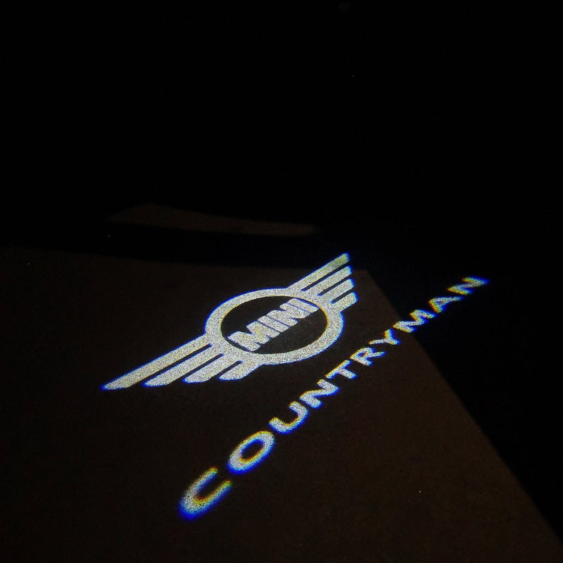 MINI COUNTRYMAN LOGO PROJECROTR LIGHTS Nr.136 (quantity  1 =  2 Logo Film /  2 door lights)