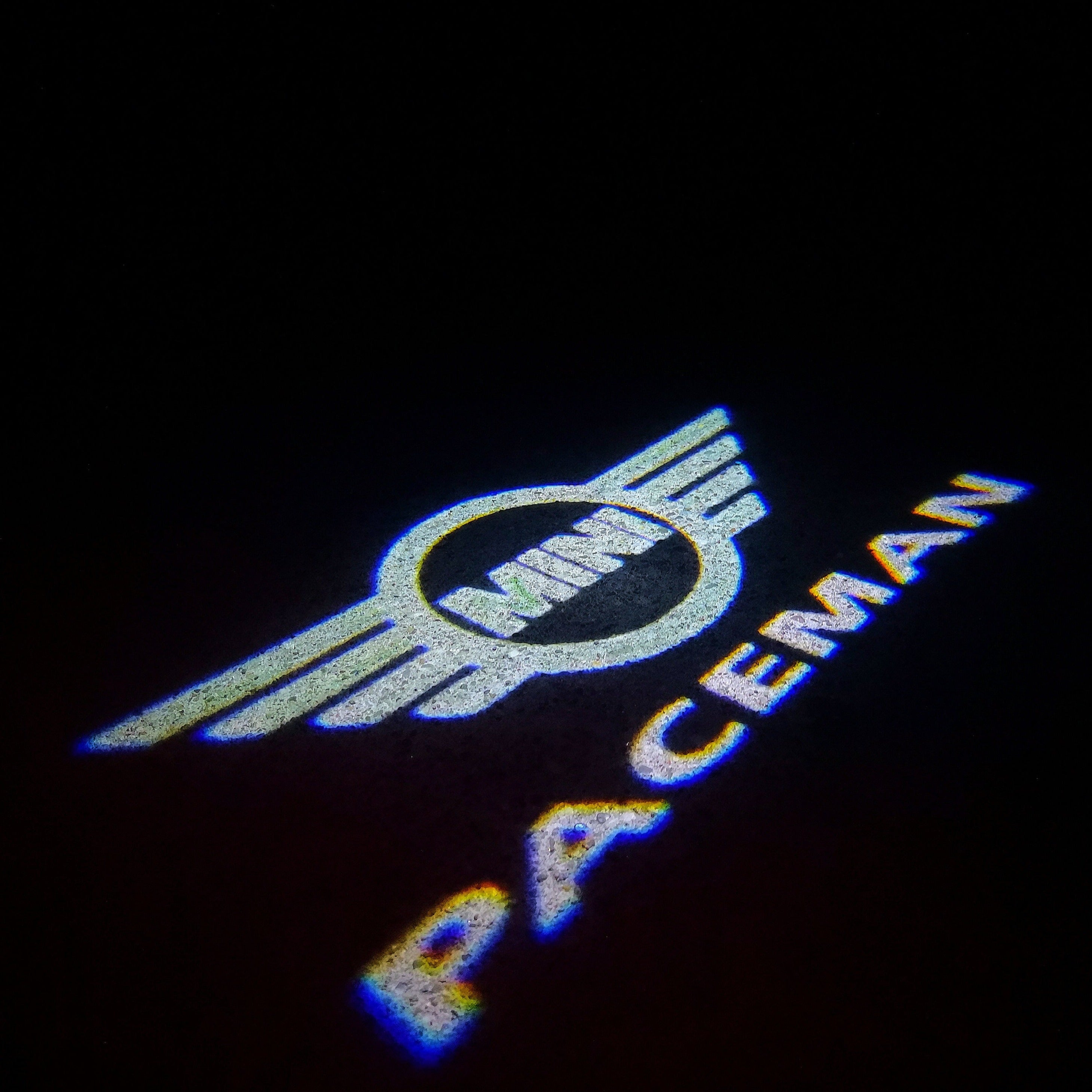 MINI PACEMAN LOGO PROJECROTR LIGHTS Nr.132 (quantity  1 =  2 Logo Film /  2 door lights)