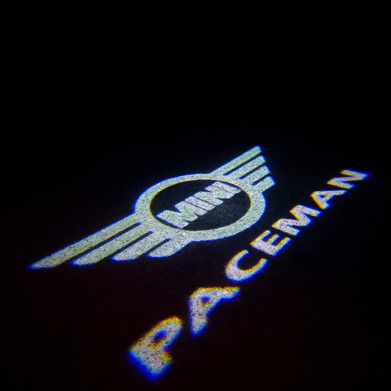 MINI PACEMAN LOGO PROJECROTR LIGHTS Nr.132 (quantity  1 =  2 Logo Film /  2 door lights)