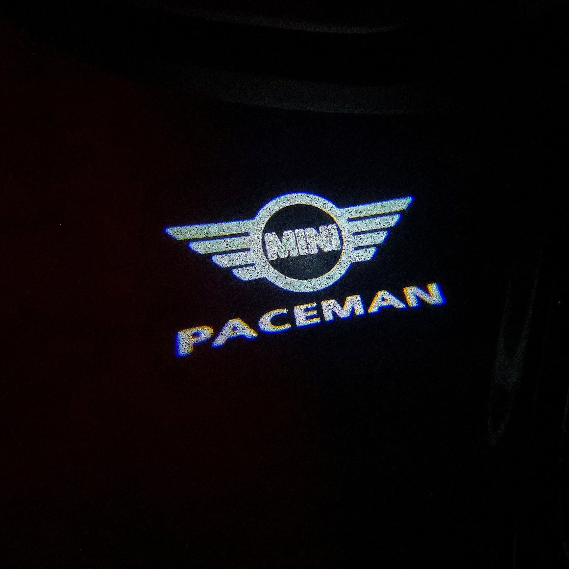 MINI PACEMAN LOGO PROJECROTR LIGHTS Nr.132 (quantity  1 =  2 Logo Film /  2 door lights)
