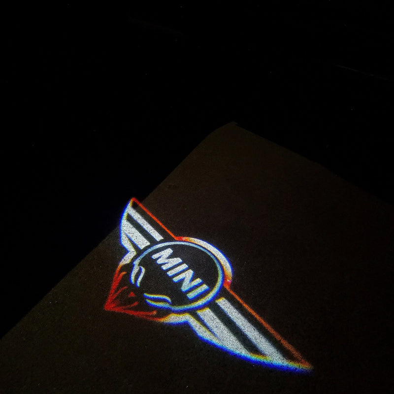 MINI ORIGINAL LOGO PROJECROTR LIGHTS Nr.17 (quantity  1 =  2 Logo Film /  2 door lights)