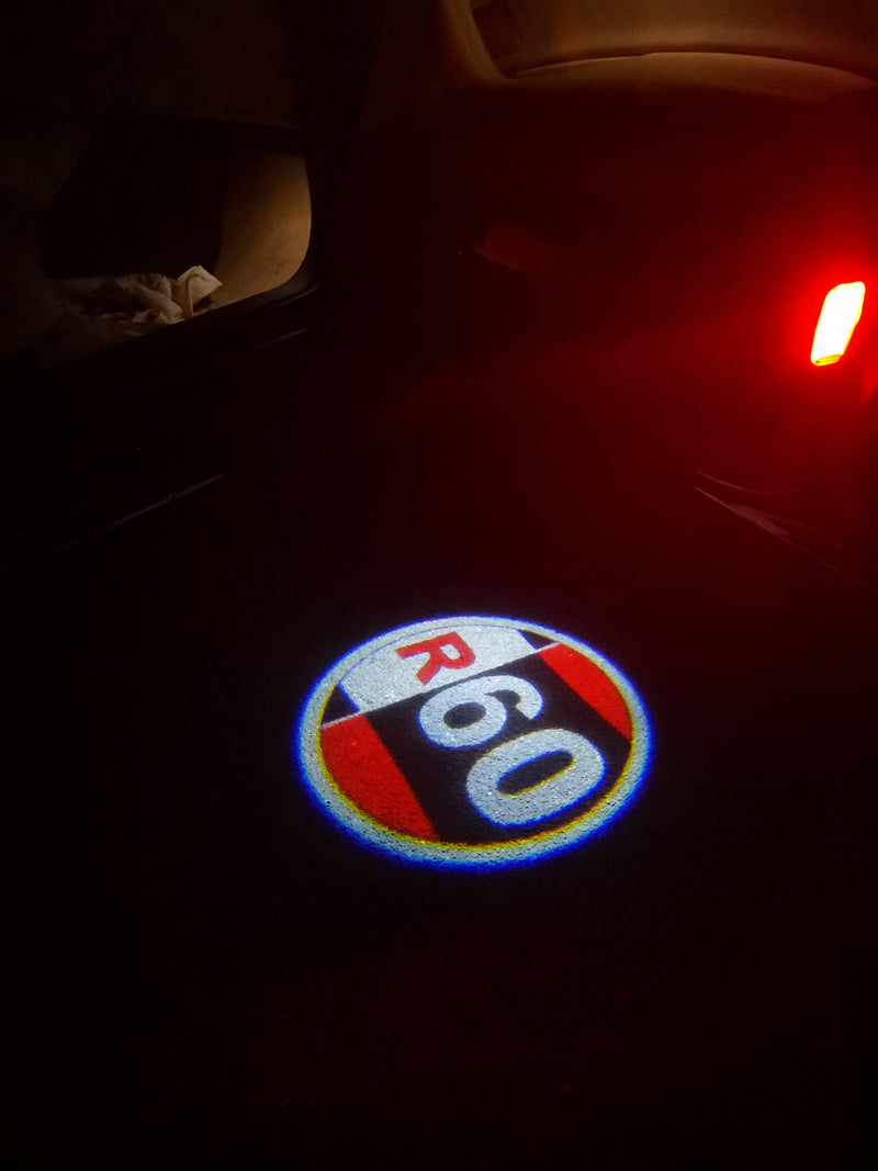 MINI R 60 LOGO PROJECROTR LIGHTS Nr.73 (Menge 1 = 2 Logofolie / 2 Türleuchten) 