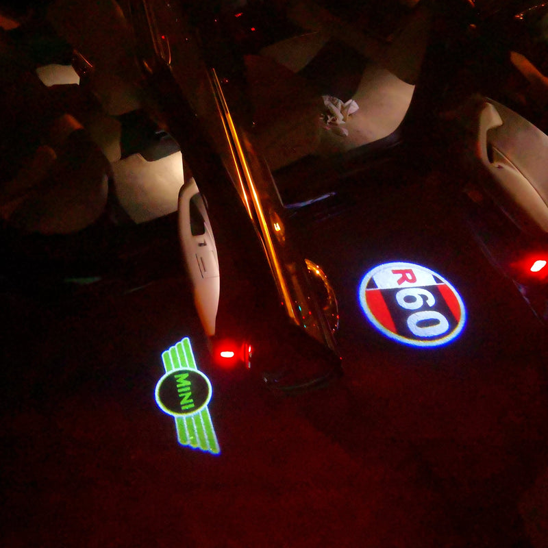 MINI R 60 LOGO PROJECROTR LIGHTS Nr.73 (quantity  1 =  2 Logo Film /  2 door lights)