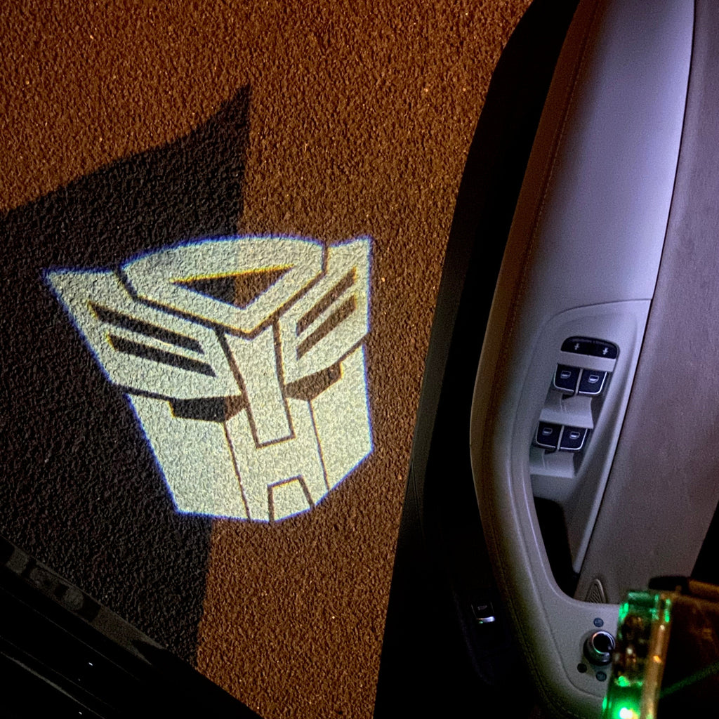 Transformers Logo door lights Nr.254  (quantity 1 = 2 Logo Films /2 door lights）Movie Series Logo