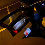 AUDI S3 LOGO PROJECTOT LIGHTS Nr.153  (quantity 1 = 2 Logo Films /2 door lights）