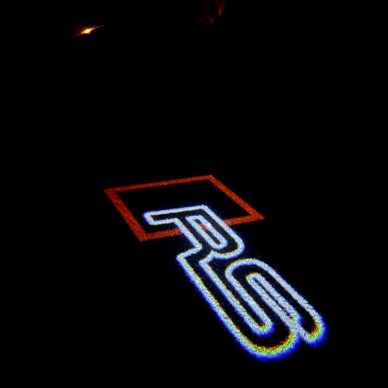 AUDI  RS LOGO PROJECTOT LIGHTS Nr.126  (quantity 1 = 2 Logo Films /2 door lights）