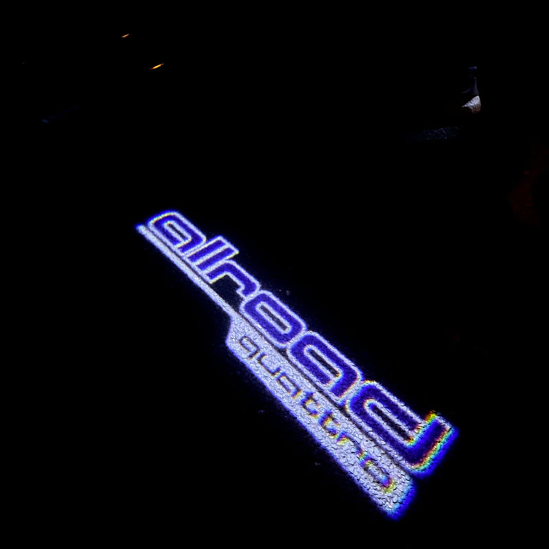 AUDI ALLROAD LOGO PROJECTOT LIGHTS Nr.161 (quantità 1 = 2 pellicole logo /2 luci porta） 