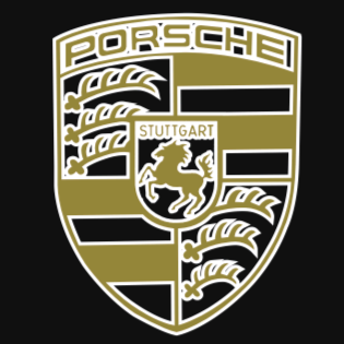 PORSCHE Original  LOGO PROJECTOT LIGHTS Nr.01 (quantity  1 =  2 Logo Film /  2 door lights)