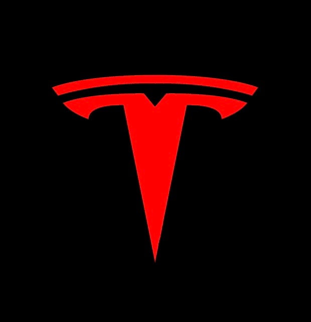 TESLA LOGO PROJECROTR LIGHTS Nr.1522 (quantità 1 = 2 pellicole logo / 2 luci per porta)