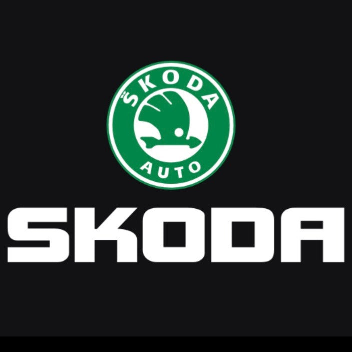 SKODA ORIGINAL LOGO PROJECTOT LIGHTS Nr.14 (quantity  1 =  2 Logo Film /  2 door lights)