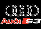 AUDI S3 LOGO PROJECTOT LIGHTS Nr.33  (quantity 1 = 2 Logo Films /2 door lights）