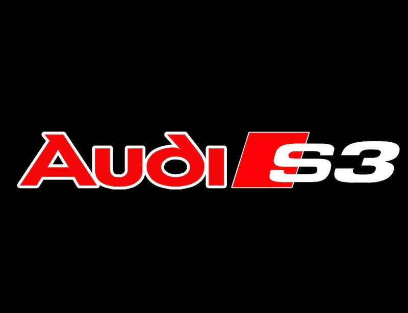 AUDI S3 LOGO PROJECTOT LIGHTS Nr.87  (quantity 1 = 2 Logo Films /2 door lights）