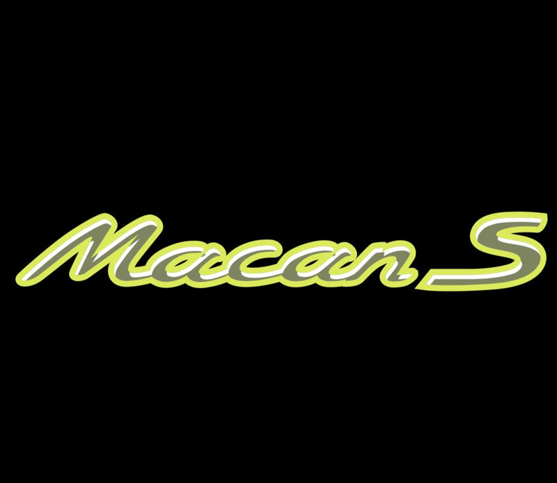 PORSCHE MACAN  LOGO PROJECTOT LIGHTS Nr.21 (quantity  1 =  2 Logo Film /  2 door lights)