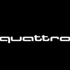 AUDI QUATTRO LOGO PROJECTOT LIGHTS Nr.98   (quantity 1 = 2 Logo Films /2 door lights）