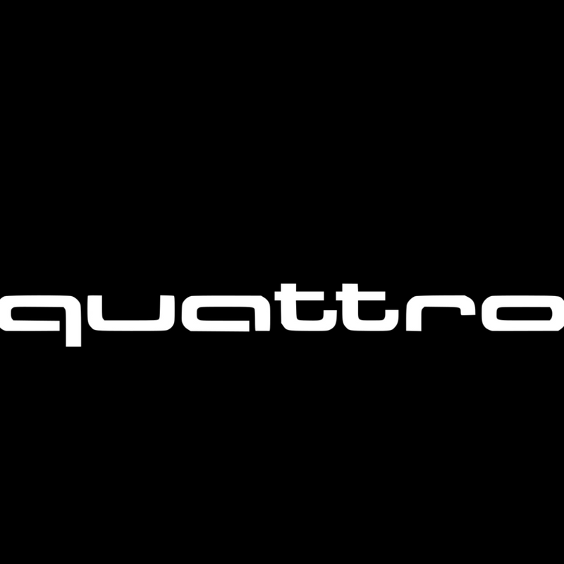 AUDI QUATTRO LOGO PROJECTOT LIGHTS Nr.98   (quantity 1 = 2 Logo Films /2 door lights）