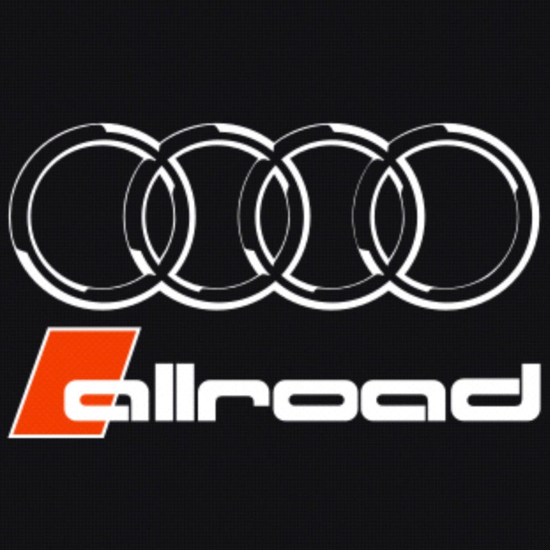 AUDI ALLROAD LOGO PROJECTOT LIGHTS Nr.146 (quantità 1 = 2 pellicole logo /2 luci porta） 